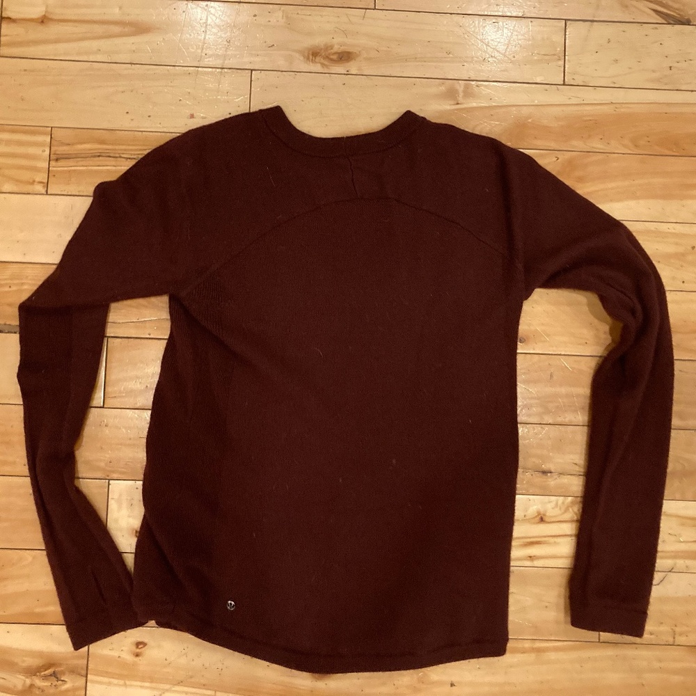 Lululemon Wool Burgundy Pullover sweater